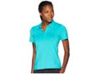 Adidas Golf Ultimate Short Sleeve Polo (hi-res Aqua) Women's Short Sleeve Knit