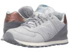 New Balance Classics Wl574 (silver Mink/steel) Women's Lace Up Casual Shoes