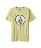 Volcom Kids Classic Stone Short Sleeve Tee (big Kids) (shadow Lime) Boy's T Shirt