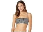 L*space Ridin' High Ribbed Clyde Top (black/cream) Women's Swimwear