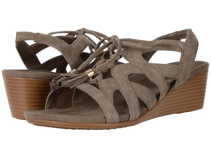 Vionic Kalie (greige) Women's Wedge Shoes