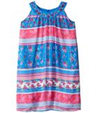 Us Angels Georgette Sleeveless Print Trapeze Dress (big Kids) (multi) Girl's Dress
