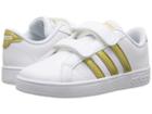 Adidas Kids Baseline Cmf (infant/toddler) (white/gold/black) Kids Shoes