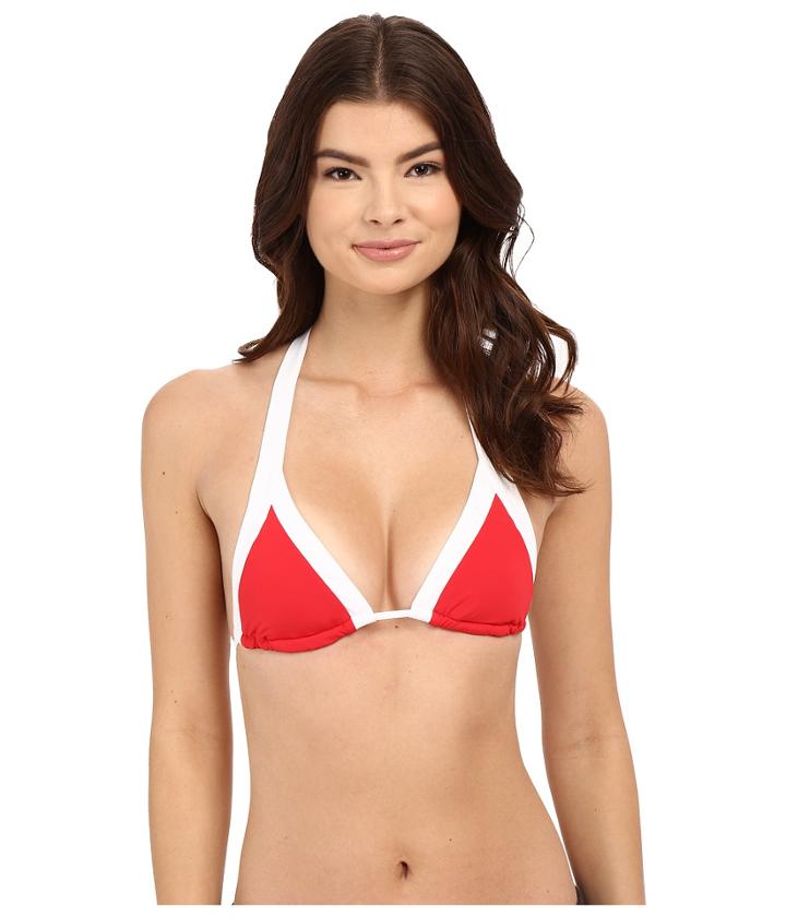 Seafolly Block Party Slide Tri (chilli Red) Women's Swimwear