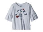 Lucky Brand Kids Nora Graphic Tee (big Kids) (greystone Heather) Girl's T Shirt