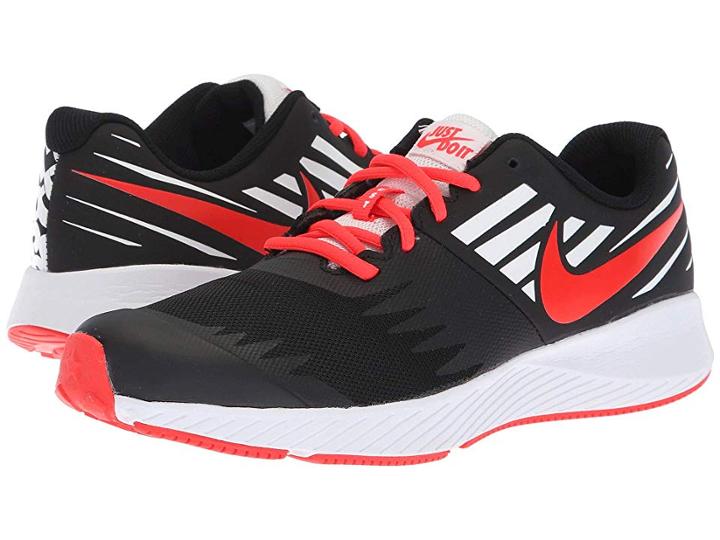 Nike Kids Star Runner Jdi (big Kid) (black/bright Crimson/white) Boys Shoes