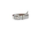 Calvin Klein 30mm Flat Strap W/ Buckle Guard (coated White) Women's Belts