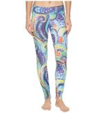 Hot Chillys Mtf Sublimated Print Tight (flying Colors) Women's Outerwear
