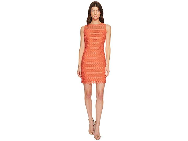 Lauren Ralph Lauren Petite Melia Circlet Geo Lace Dress (cala Lilly) Women's Dress