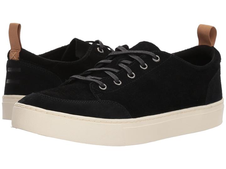 Toms Landen (black Shaggy Suede) Men's Lace Up Casual Shoes