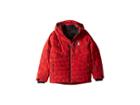 Spyder Kids Impulse Synthetic Down Jacket (big Kids) (cloudy Tonal Distress Red/black) Boy's Coat