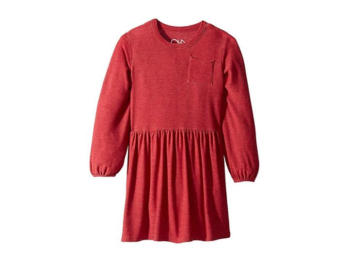 Chaser Kids Mini Dress With Pocket (little Kids/big Kids) (cardinal) Girl's Dress