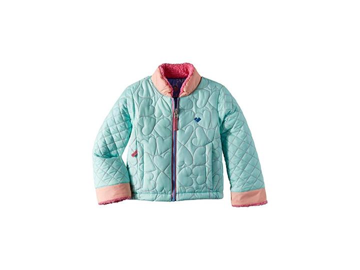 Obermeyer Kids Jitterbug Reversible Jacket (toddler/little Kids/big Kids) (seaglass) Girl's Coat