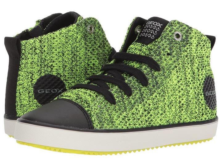 Geox Kids Alonisso 19 (little Kid/big Kid) (lime/black) Boy's Shoes