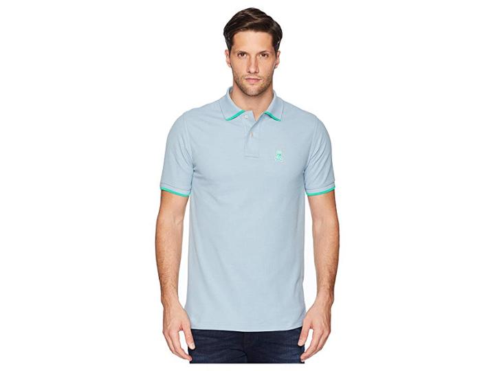 Psycho Bunny Sandford Polo (heron) Men's Short Sleeve Pullover