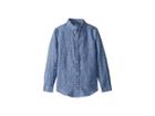 Janie And Jack Long Sleeve Button-up Shirt (toddler/little Kids/big Kids) (chambray) Boy's Long Sleeve Button Up