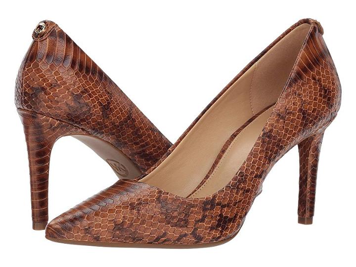 Michael Michael Kors Dorothy Flex Pump (acorn Marked Embossed Snake) Women's Shoes