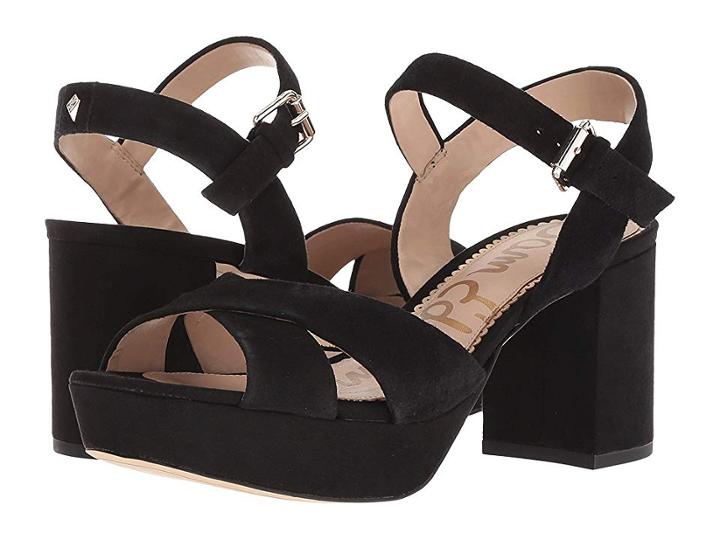 Sam Edelman Jolene (black Kid Suede Leather) Women's Shoes