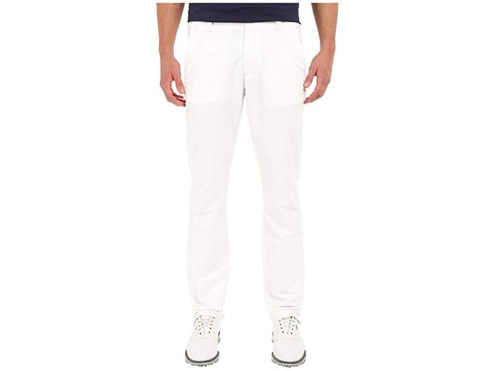 Under Armour Golf Ua Match Play Taper Pant (white/true Gray Heather/white) Men's Casual Pants