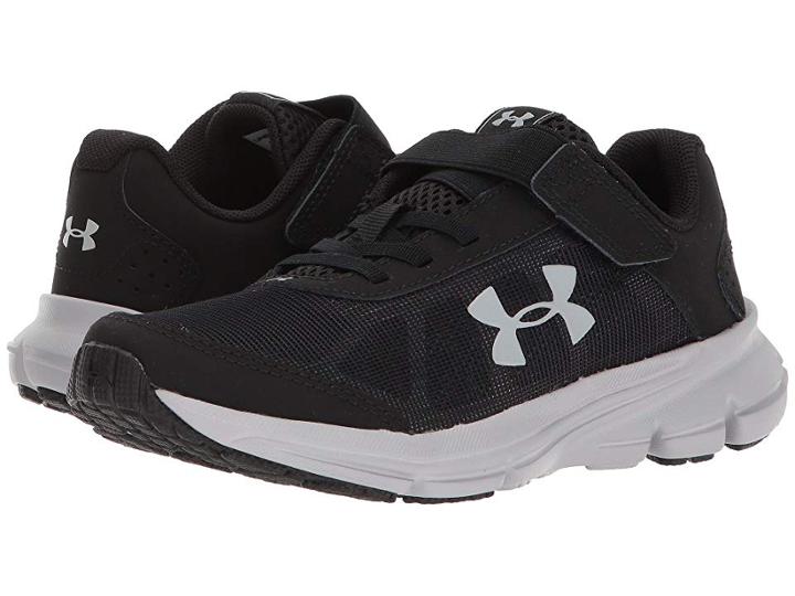 Under Armour Kids Ua Bps Rave 2 Ac (little Kid) (black/overcast Gray) Boys Shoes