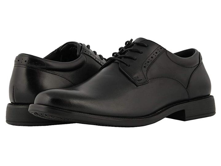 Nunn Bush Nantucket Waterproof Plain Toe Oxford (black Wp) Men's Plain Toe Shoes