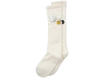 Thorlos Express Yourself Volleyball Over The Calf Single Pair (white) Crew Cut Socks Shoes