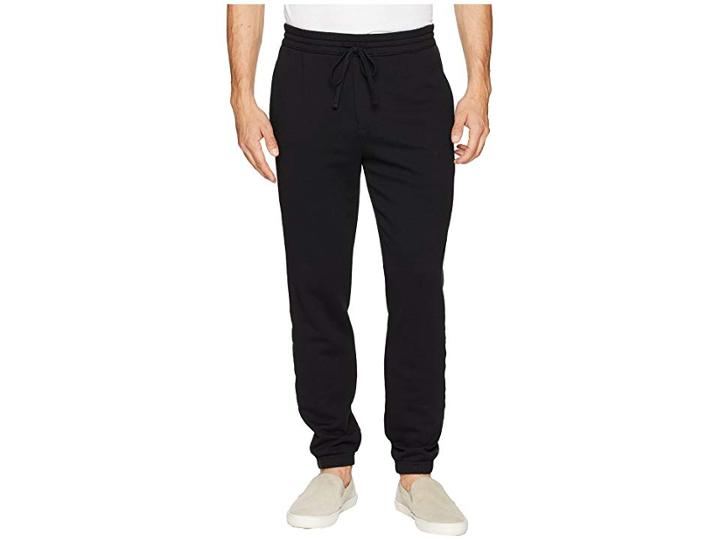 Vince Mixed Media Sweatpants (black) Men's Casual Pants