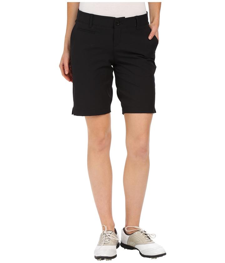 Under Armour Golf Links Shorts (black/true Gray Heather/black) Women's Shorts