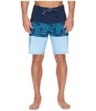 Quiksilver Waterman Fairway Tri Block Boardshorts (estate Blue) Men's Swimwear