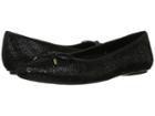 Vaneli Signy (black Glit Croco Print/matching Nappa) Women's Flat Shoes