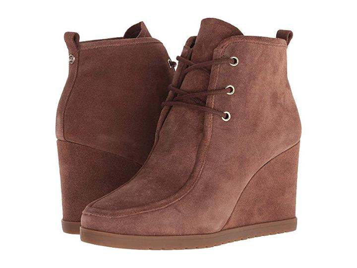 Michael Michael Kors Tamata Lace-up Bootie (dark Caramel) Women's Boots
