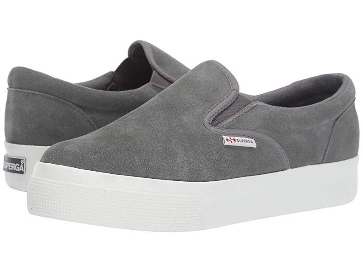 Superga 2306 Suew Sneaker (dark Grey Suede) Women's Shoes