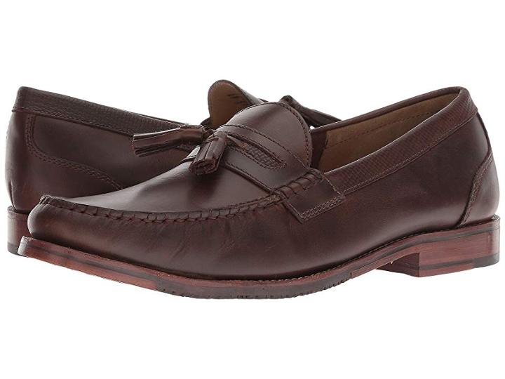 Tommy Bahama Tasslington (dark Brown Leather) Men's  Shoes