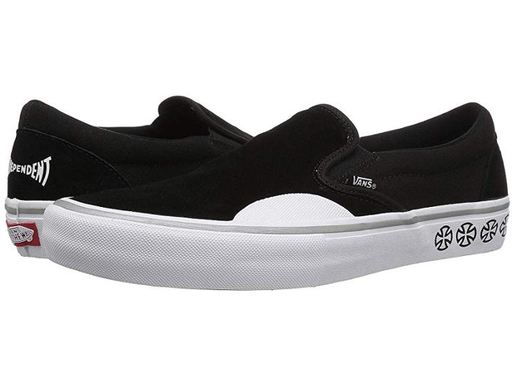 Vans Slip-on Pro ((independent) Black/white) Men's Skate Shoes