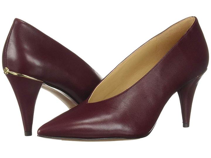 Michael Michael Kors Lizzy Mid Pump (oxblood) Women's Shoes