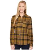 The North Face Long Sleeve Willow Creek Flannel (tnf Oatmeal Heather Plaid) Women's Long Sleeve Button Up