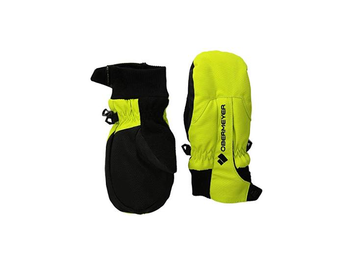 Obermeyer Kids Thumbs Up Mitten (little Kids/big Kids) (green Flash) Extreme Cold Weather Gloves