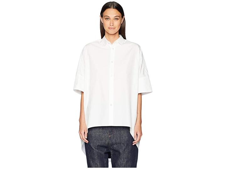 Y's By Yohji Yamamoto K-big Shirt (white) Women's Clothing