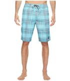 O'neill Santa Cruz Plaid Boardshorts (turquoise) Men's Swimwear