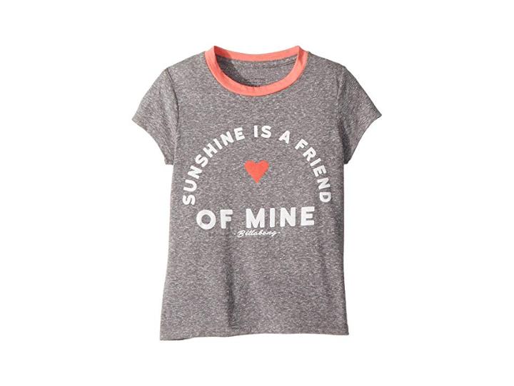 Billabong Kids Sunshine T-shirt (little Kids/big Kids) (grapefruit) Girl's T Shirt