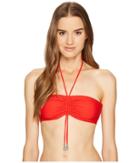 La Perla Beach Glaze Bandeau Top (red) Women's Swimwear