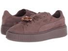 Puma Suede Platform Gem (peppercorn/peppercorn) Women's Lace Up Casual Shoes
