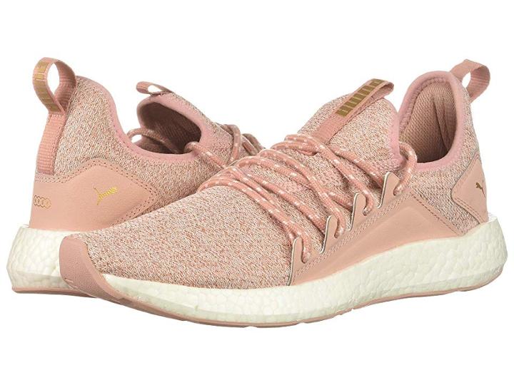 Puma Nrgy Neko Knit (peach Beige/puma Team Gold) Women's Shoes