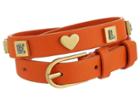 Tory Burch Message Double-wrap Bracelet (tory Orange/vintage Gold) Bracelet