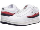 Fila T-1 Mid (white/fila Navy/fila Red) Men's Shoes