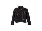 Chaser Kids Super Soft Cotton Fleece Moto Jacket W/ Zipper Details (toddler/little Kids) (true Black) Girl's Coat