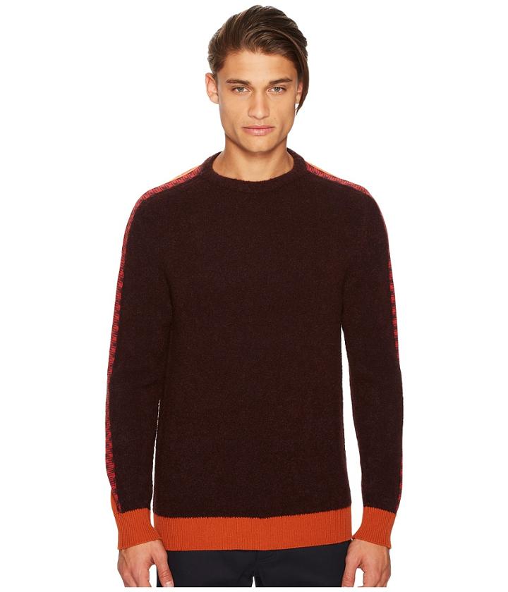 Missoni Intarsia Sweater (burgundy) Men's Sweater