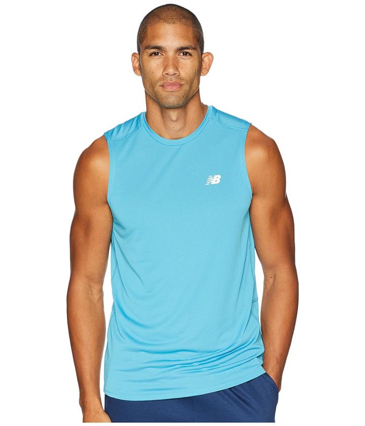 New Balance Accelerate Sleeveless (cadet) Men's Sleeveless