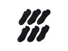 Nike Kids Banded Cotton No Show 6-pair Pack (little Kid/big Kid) (black/(white)) Boys Shoes