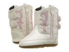 Old West Kids Boots Poppets (infant/toddler) (white) Cowboy Boots